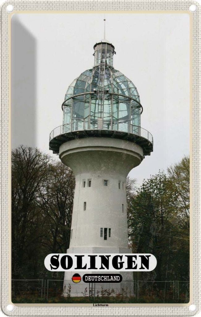 vianmo Blechschild 30x20 cm Sollingen Lichtturm Architektur Produktbild 
