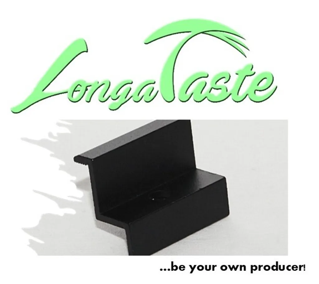 10x Morsetto Alluminio 30mm Nero - Staffa Bloccaggio Pannelli Solari
