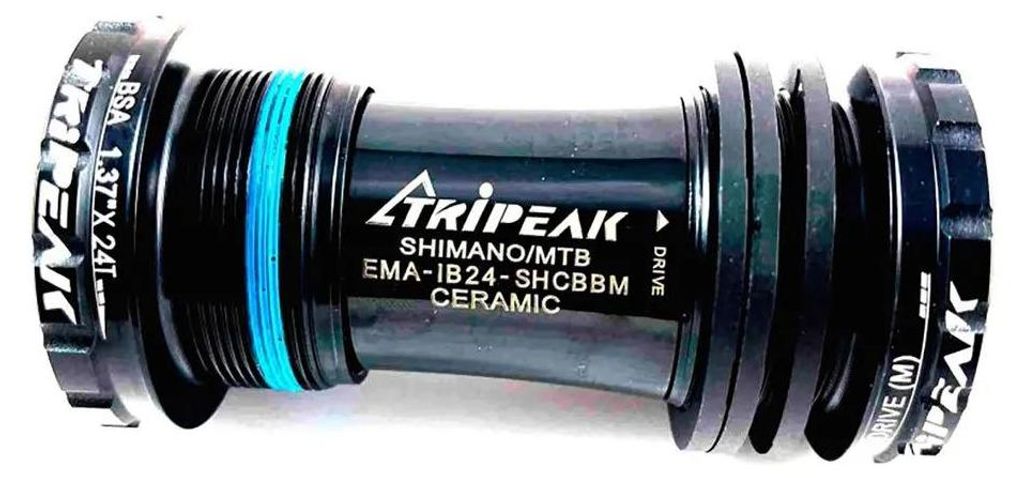 Tripeak Bsa Shimano Ceramic Threaded Lagerschalen Schwarz 68/73 mm Schwarz 68/73 mm