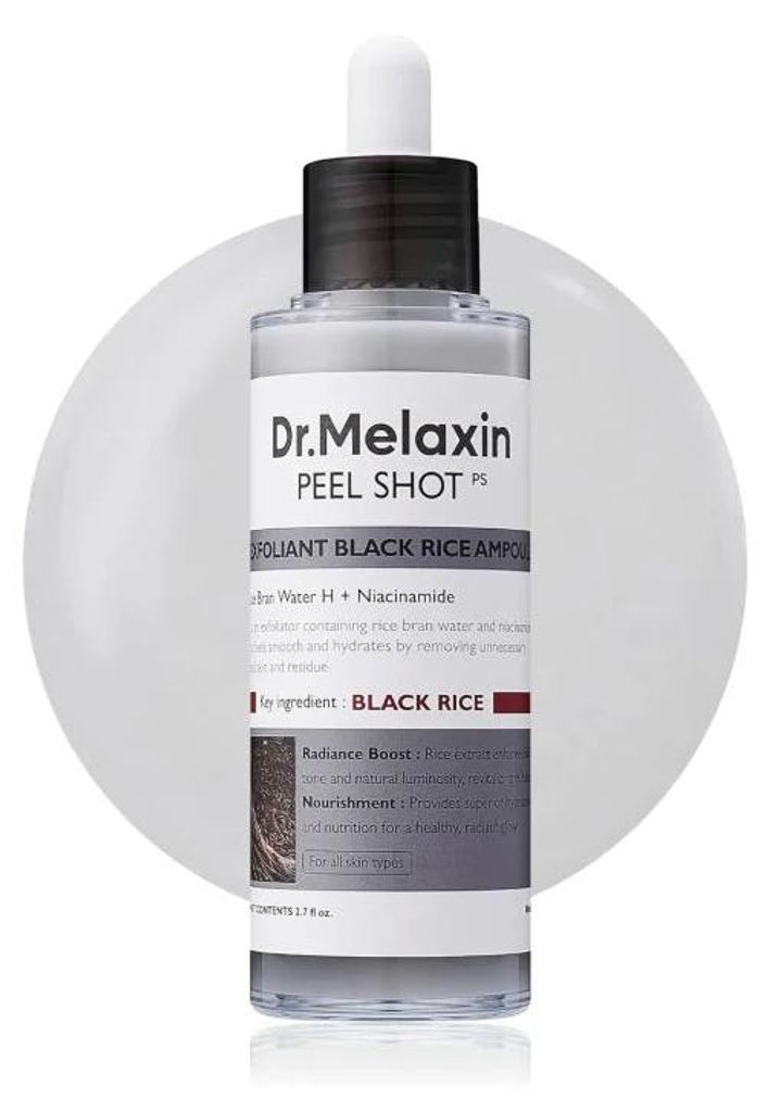 Dr.Melaxin Peel Shot Exfoliant Black Rice Ampoule 80ml Zdjęcie produktu 