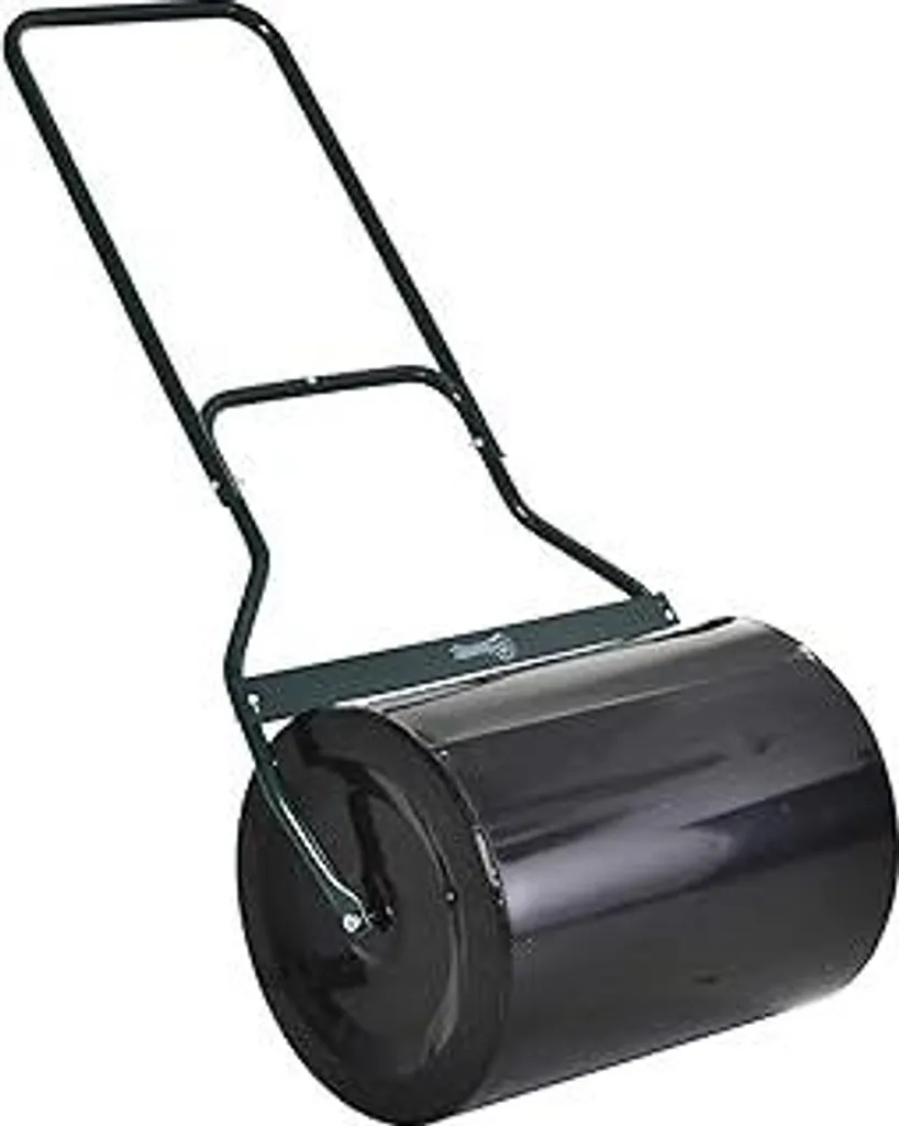 Rullo per Prato Outsunny 60L in Metallo Nero - Livellamento Professionale