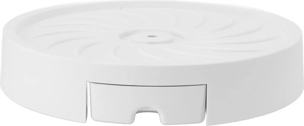 Support Plante à 4 Roues Plastique Blanc Palette Dolly Largeur Int. 26cm