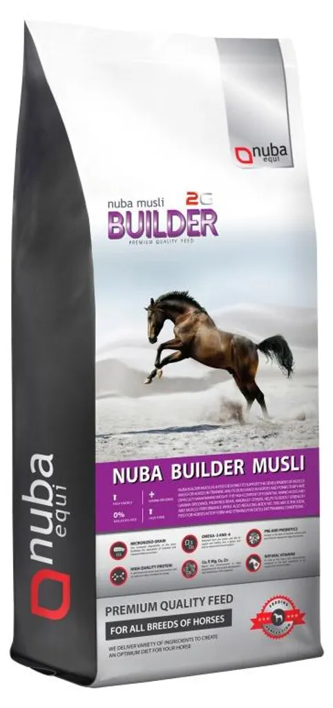 NUBA EQUI Builder Musli 2G Aliment Cheval Sous-poids - Sac de 20 kg