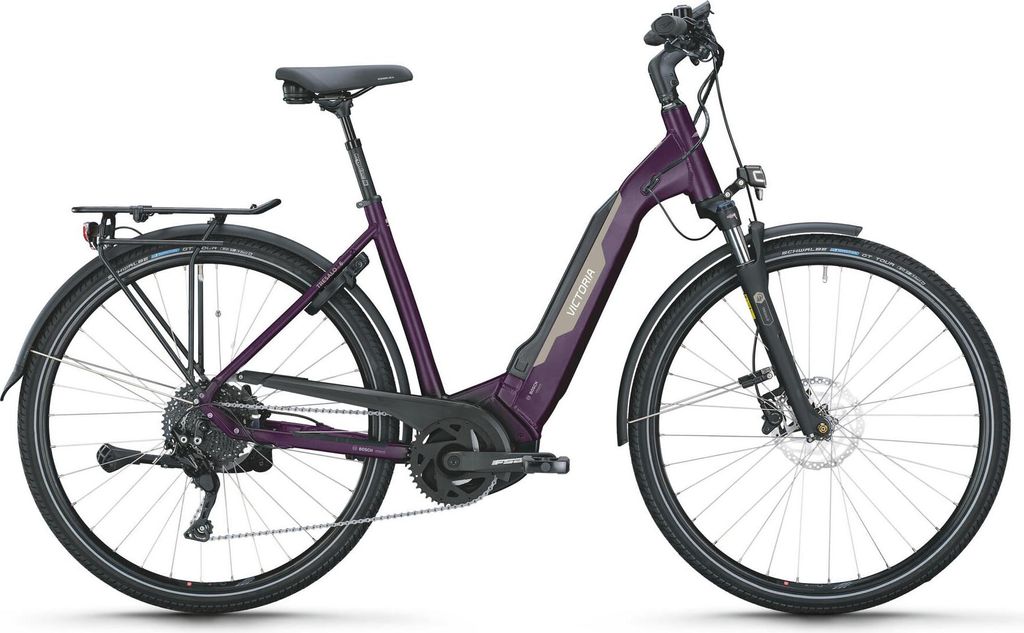 VICTORIA Elektro-Trekkingrad "TRESALO 6" (#1), Wave, 28", butterfly purple, 1...