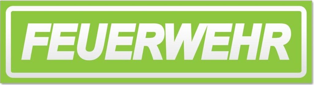 Feuerwehr Motiv 3 invertiert Magnetschild Schild magnetisch