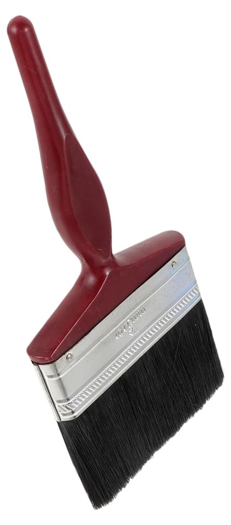 Deckfarbenpinsel mit ergonomischem Griff und breitem Pinsel für gleichmäßige Farbverteilung auf Holzoberflächen für Heim- und Profianwendungen...