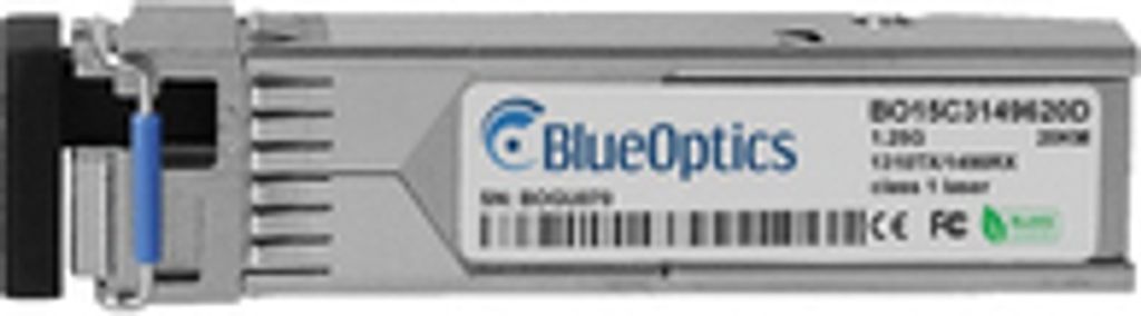 BlueOptics SFP-BXU34-20KM-SG-BO, Faseroptik, 1250 Mbit/s, SFP, LC, BX-U, 20000 m