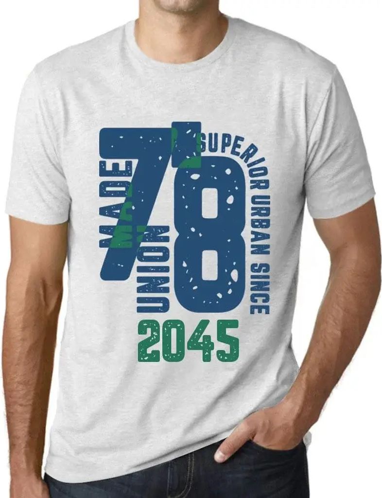 Herren Grafik T-Shirt Souveräner urbaner Stil seit 2045 – Superior Urban Style Since 2045 – Öko-Verantwortlich Vintage Jahrgang Kurzarm Lusti...