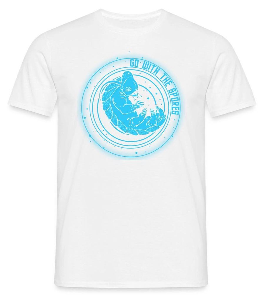 Spreadshirt Star Trek Discovery Bärtierchen Go With Spores Männer T-Shirt, M, Weiß