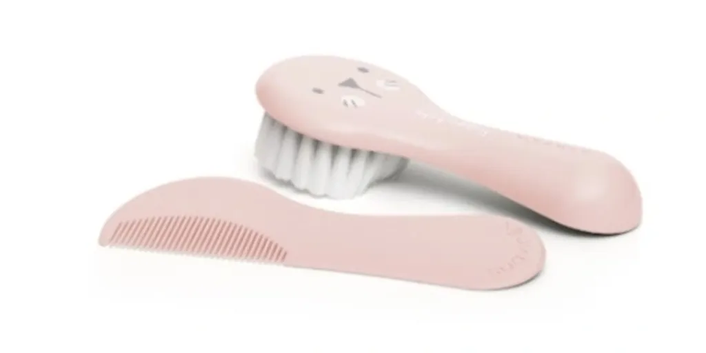 Accessori Nascita Suavinex: Set Spazzola e Pettine Rosa Hygge Style