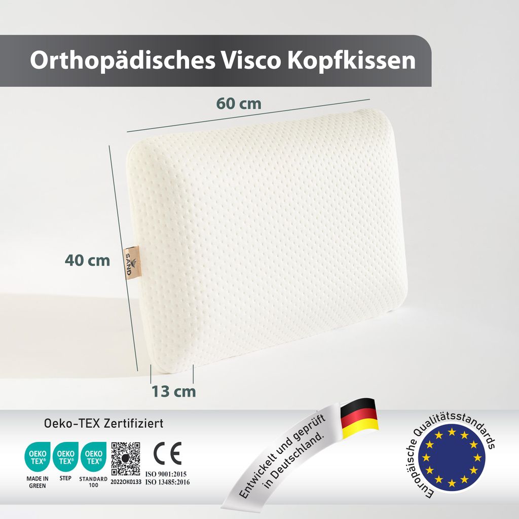 Orthopädisches Visco Kopfkissen Produktbild 