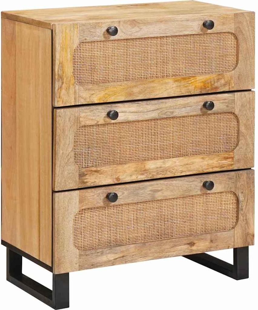 Sideboard Braun 60 x 33 x 75 cm Massivholz Mango