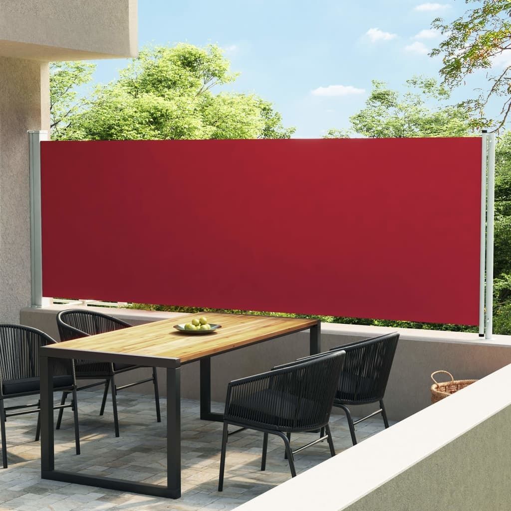 Möbel Ausziehbare Seitenmarkise 600x160 cm Rot DE28024