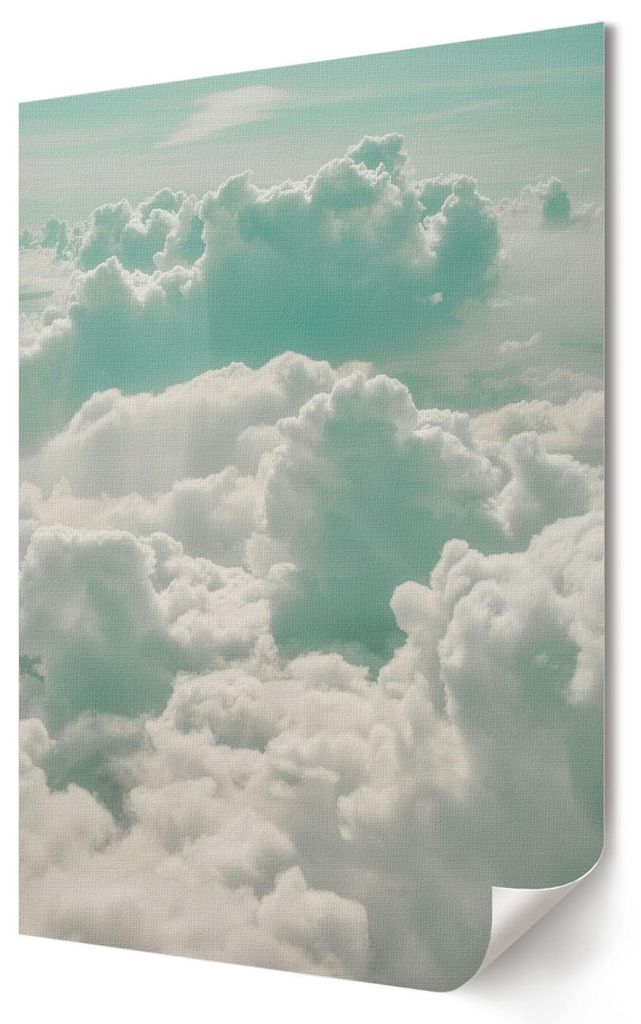 Wolken des Friedens- Kunstdruck A3 (29x42 cm) - Ausdrucksstark, modern- Wandbild für Wohnzimmer Schlafzimmer & Flur, Modernes Poster Wanddeko, Ung...