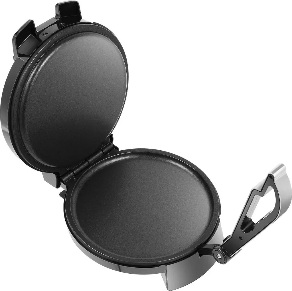 Appareil à Roti et Crêpes Électrique 1200W - Revêtement Antiadhésif Brun