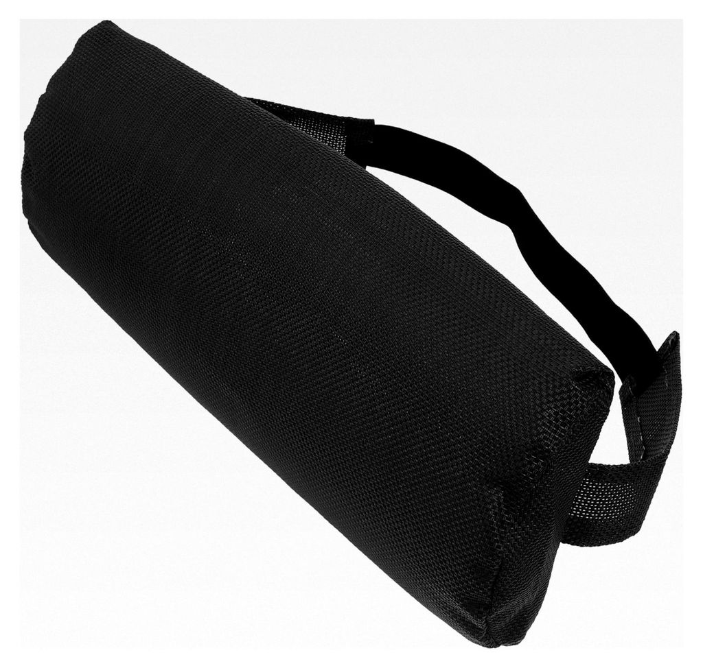 Kopfkissen mit elastischem Band für Klappstühle in Schwarz, Nackenstütze für Garten- und Relaxsessel, rutschfest und vielseitig einsetzbar