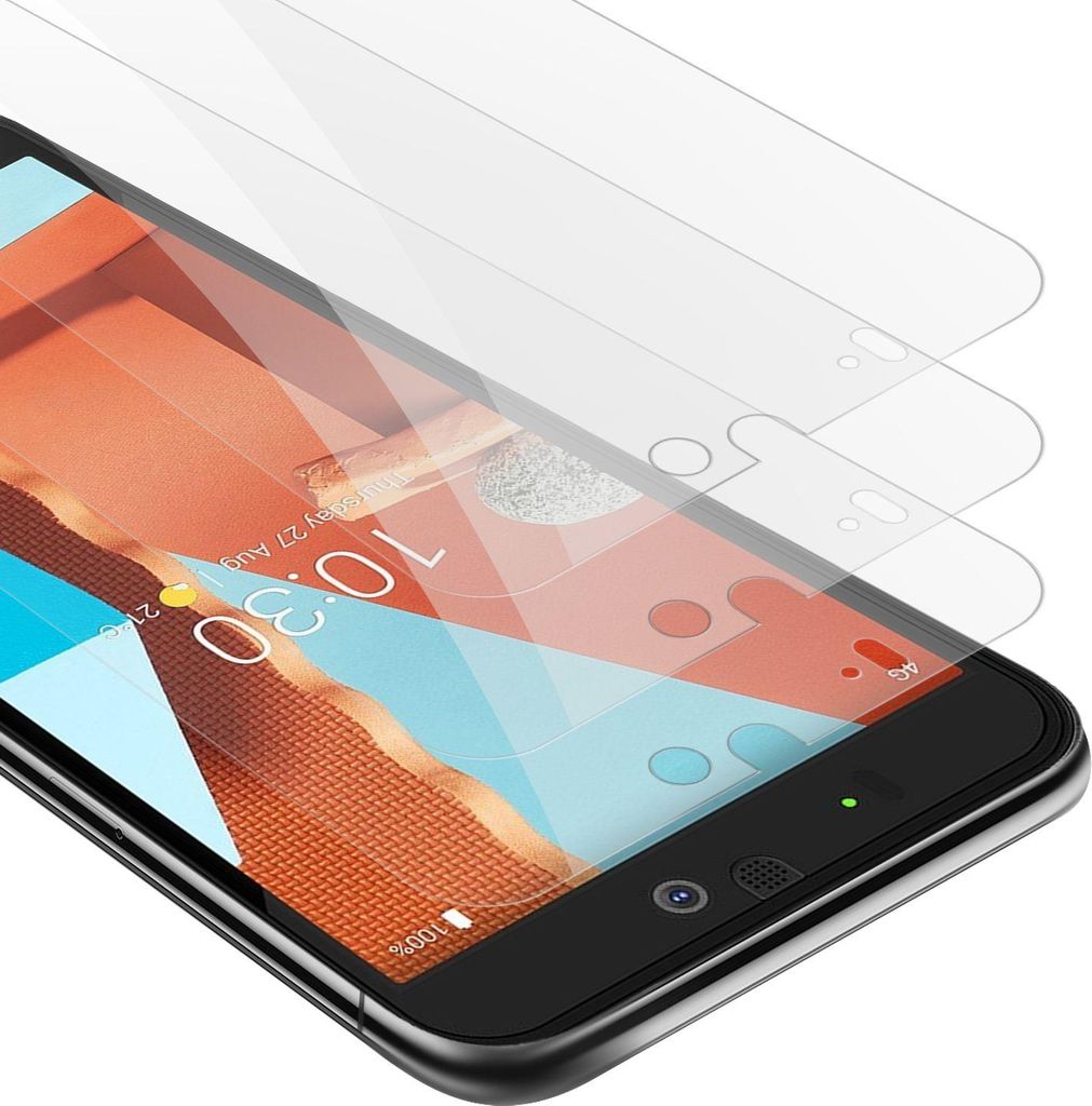 Cadorabo 3x Panzer Folie für Fairphone 3 Schutzfolie in Transparent Folie Tempered Display-Schutzglas