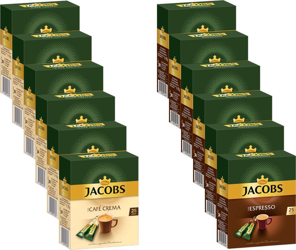 JACOBS Löskaffee Typ Cafe Crema 6 x 25 Sticks + Typ Produktbild 
