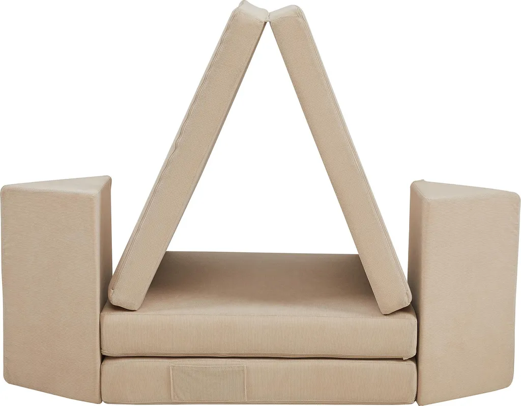 Divano Montessori Norhulta 5 Pezzi: Arredo Gioco Modulare Cord Beige - 10