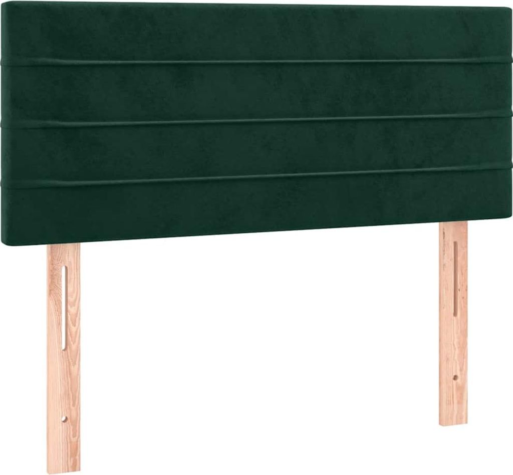 vidaXL Kopfteil Dunkelgrün 90x5x78/88 cm Samt Produktbild 