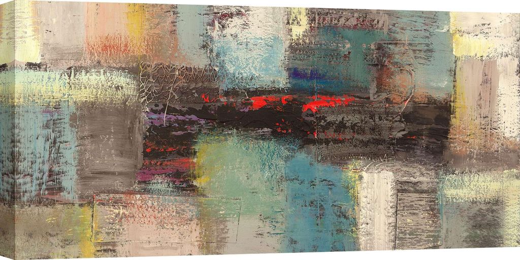 Modernes abstraktes Gemälde – Leinwanddruck – Lucas – Velvets (Details) – 100 x 50 cm