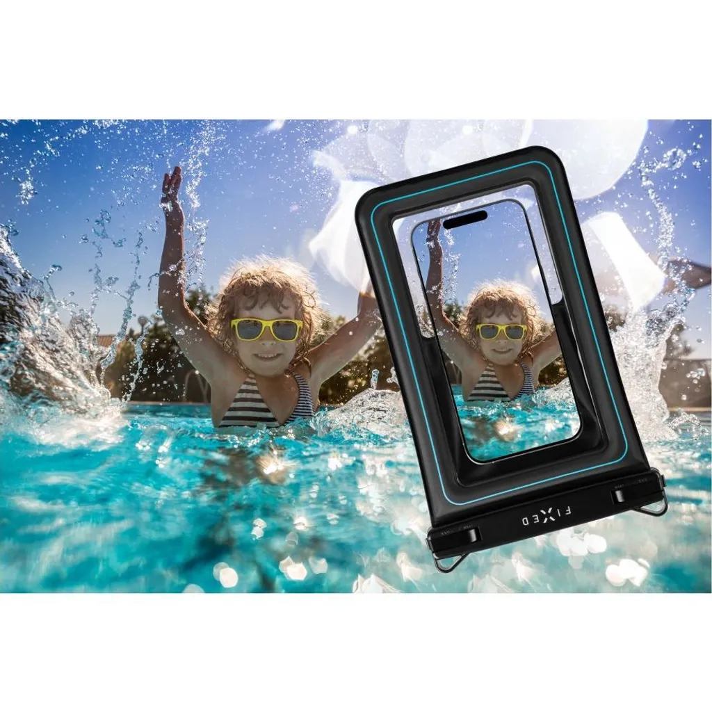 Housse étanche Fixed Float Max pour smartphone 7.5 pouces - Transparent - 13