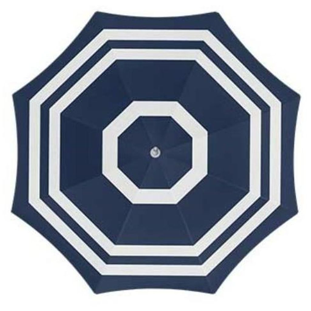 Sonnenschirm - blau/weis - 140 cm - UV-Schutz - inkl. Produktbild 