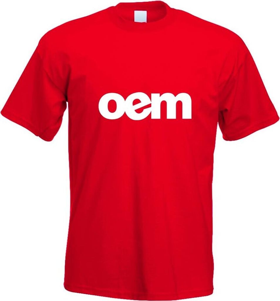 Kiwistar - T-Shirt - rot - OEM Motiv 2 Motiv Bedruckt Funshirt Design Print - mit Motiv Bedruckt - Funshirt Design - Sport - Freizeit - Herren - L