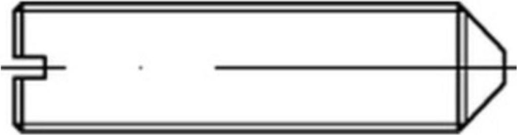 Reyher 553 Gewindestifte 10x16 mit Schlitz (100 Stück)