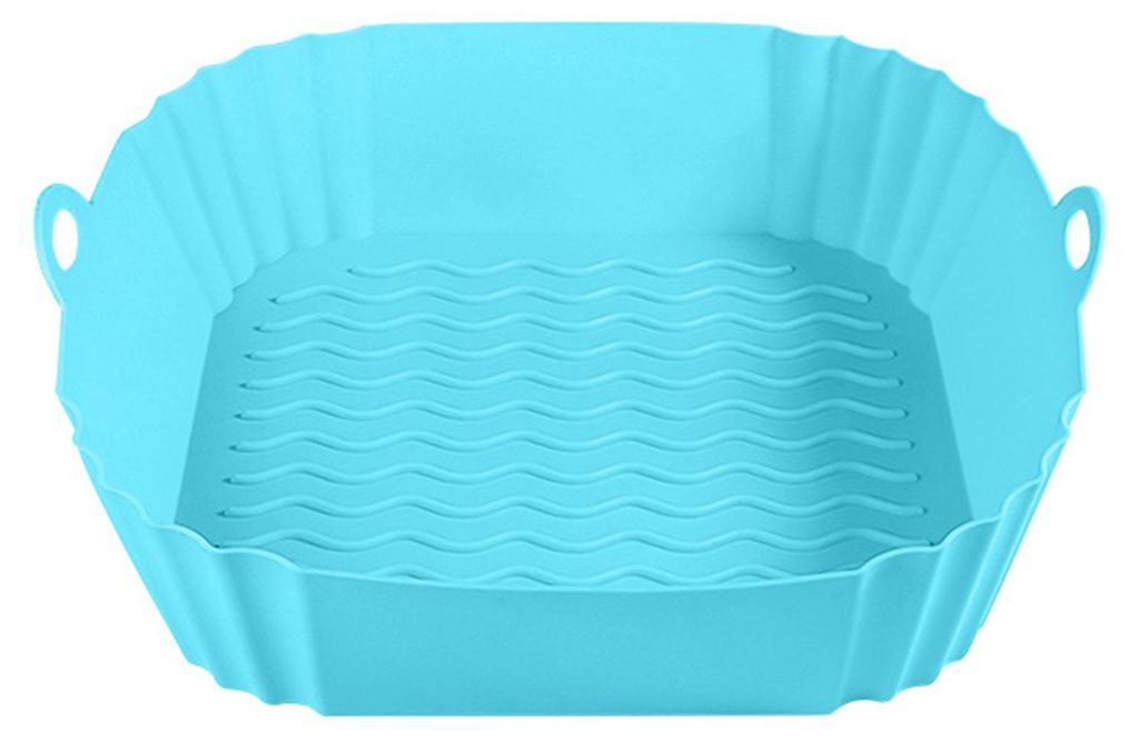 Wiederverwendbare Silikon-Backmatte für Heißluftfritteusen (1,4 bis 2,3 kg), hitzebeständig, antihaftbeschichtet, als Ersatz für Backpapier