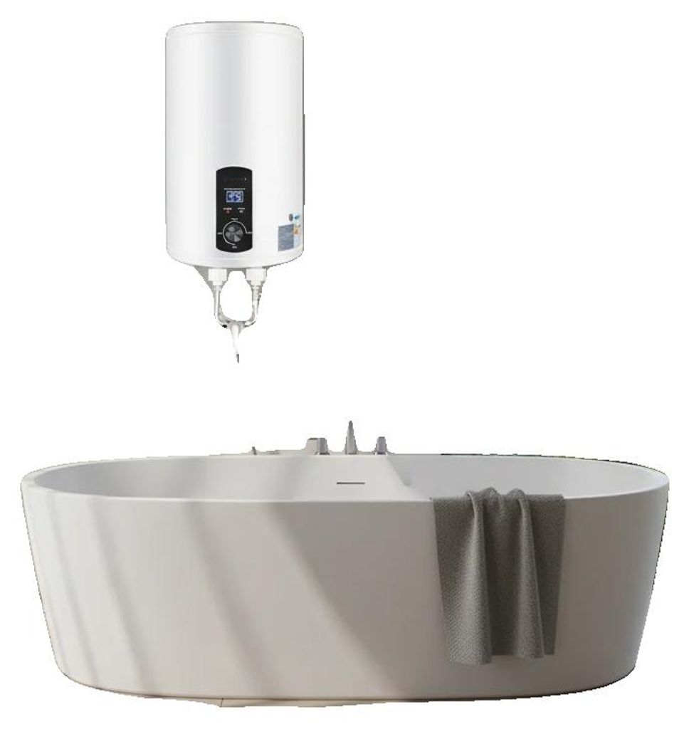 Elektrischer Wasserheizer, 2000W, 30L Kapazität, vertikal wandmontiert, IPX4 wasserdicht, Temperaturbereich 25-75°C