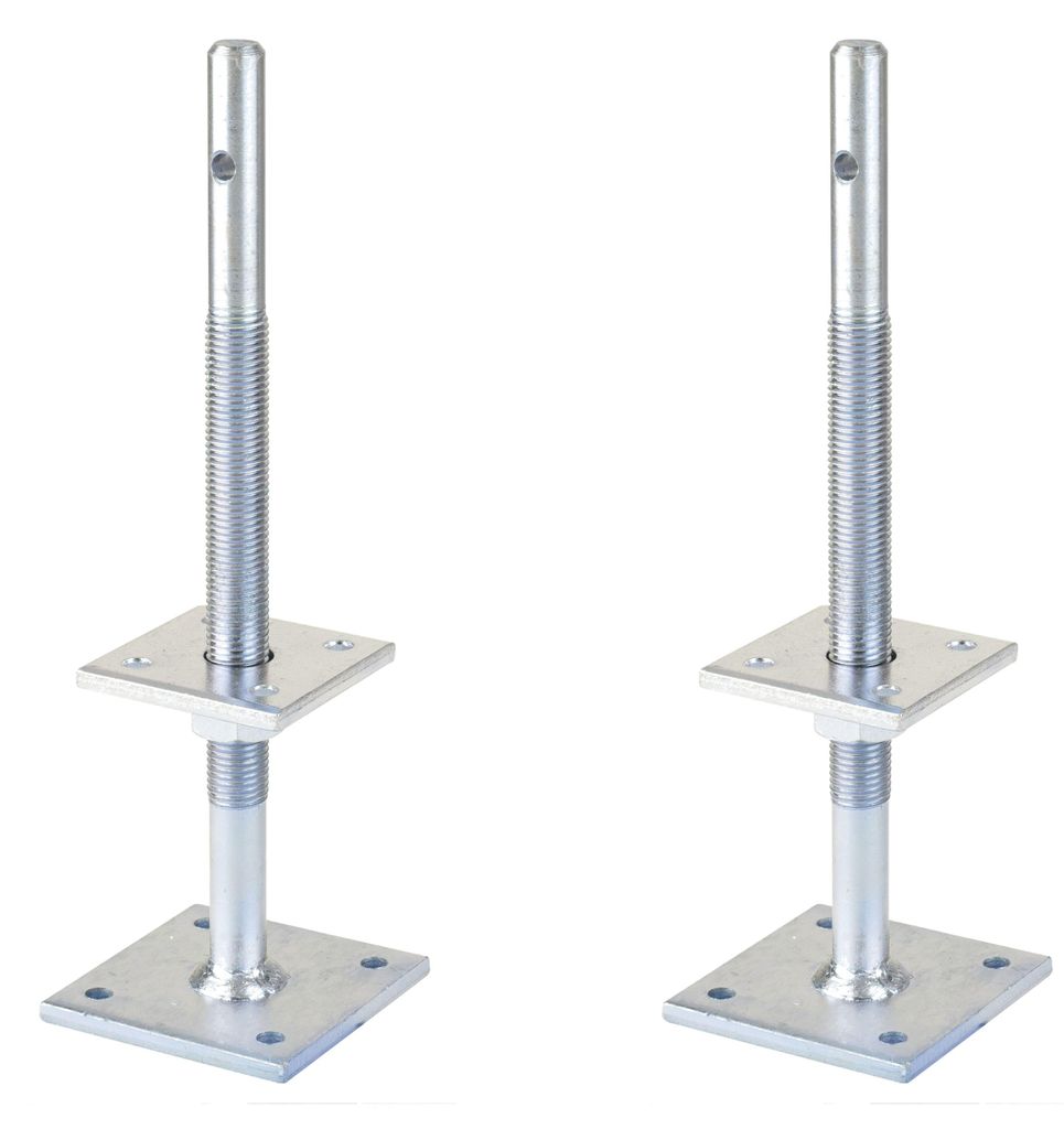 Alberts 2 x I-Pfostenträger, höhenverstellbar 100 - 230 mm, Produktbild 