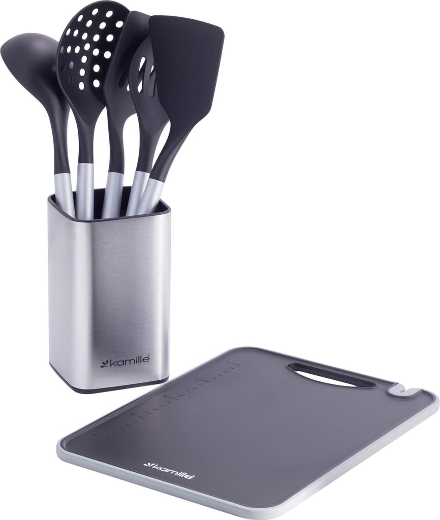 Besteck Und Küchengeräte Auf Einem Ständer, 6 Teile, Kamille