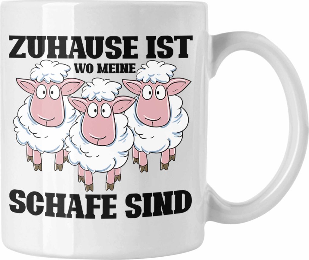 Trendation - Lustige Tasse Schaf Liebhaber Hirte Geschenk zum Geburtstag (Weiß)