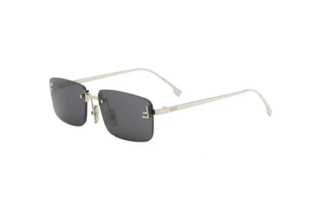 Lunettes de soleil luxueuses Fendi First Crystal avec monture dorée 32A - 2