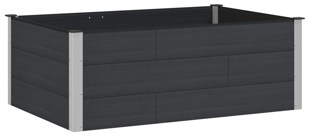 Hochbeet Schwarz 150 x 100 x 54 cm