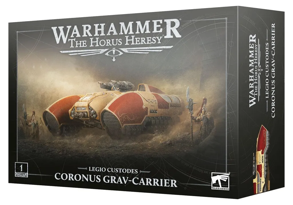 Transport de Troupes Custodes Coronus Grav pour l'Hérésie d'Horus