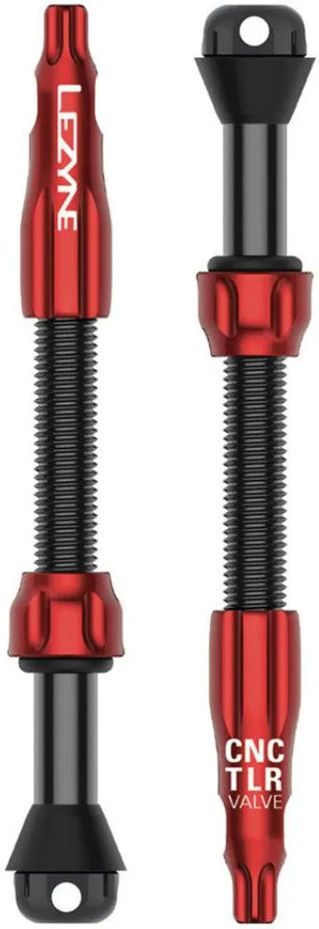 Valves Tubeless de Vélo Lezyne Pro 44 mm - Accessoire Roue Presta Rouge