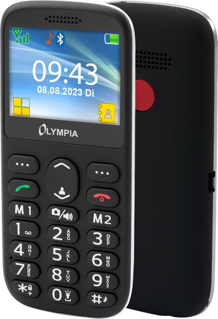 Olympia Sun, Balken, Dual-SIM, 5,87 cm (2.31"), 0,3 MP, Schwarz