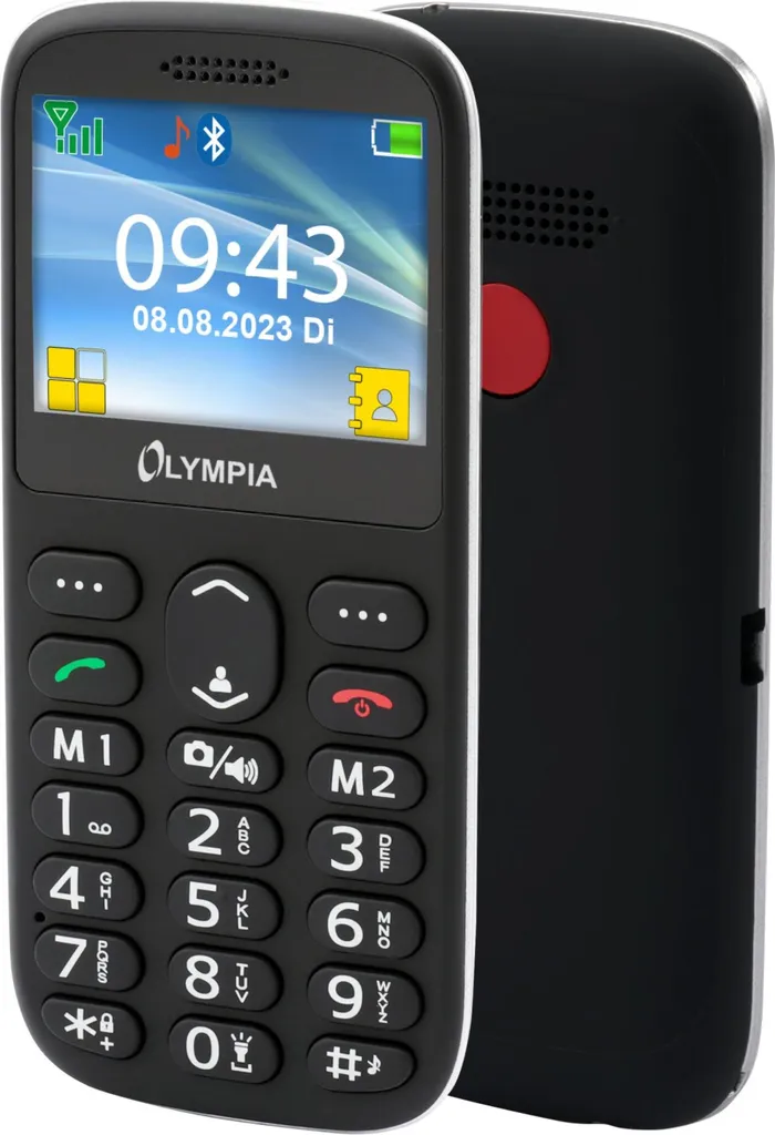 Téléphone portable Olympia SUN SCHWARTZ - Fini les Batteries Faibles !