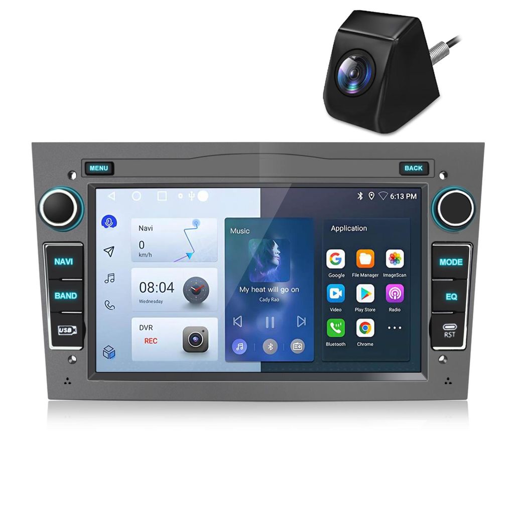 7'' Android 13 Carplay Für Opel Astra H Corsa C D Zafira DAB+ Autoradio GPS Navi SWC BT Wifi 2+64G Rückfahrkamera