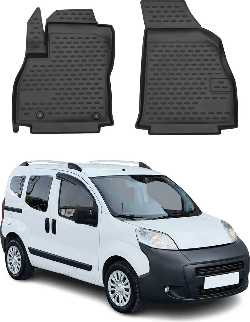 Protezione Pavimento Citroen Nemo 2008-2021 | Tappetini TPE 3D Neri