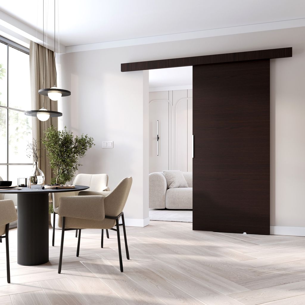 Posuvné dveře na stěnu BARRET 1 - 86 cm, wenge Obrázek produktu 