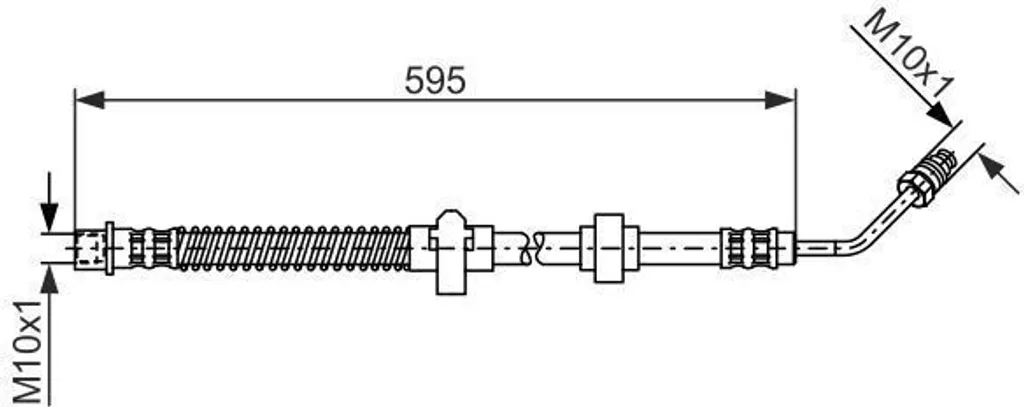 Flexible de frein Bosch 1987476374 : stoppez les fuites sur C5 III et 508
