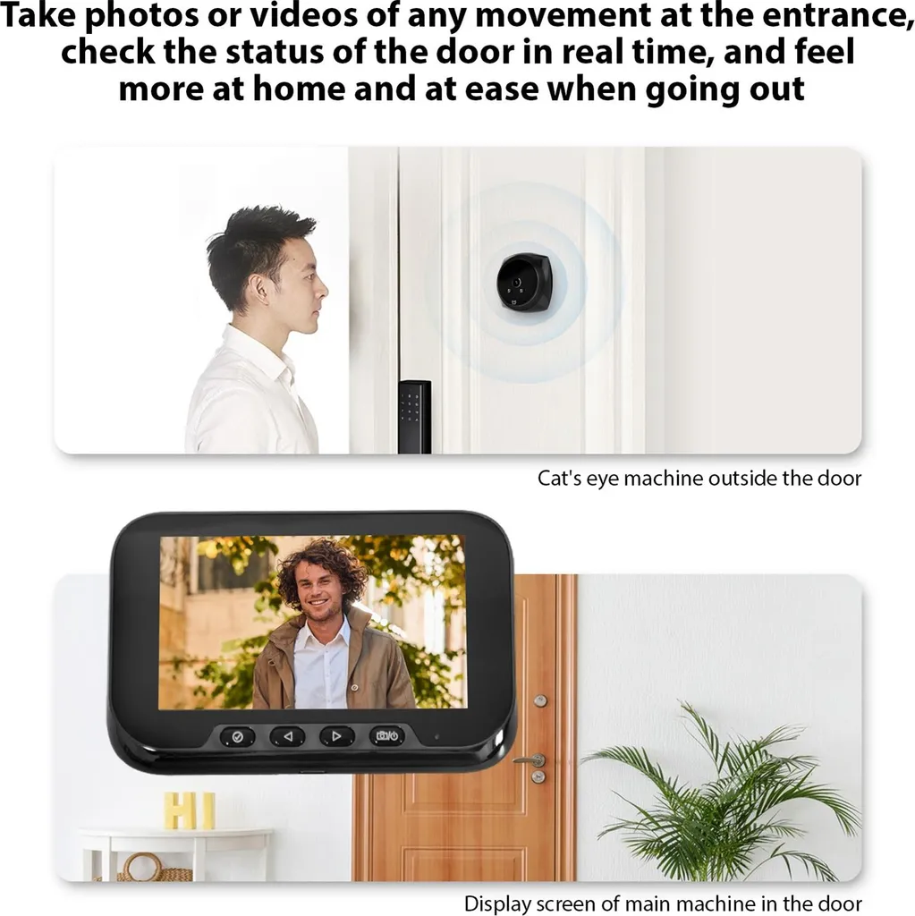 Sécurisez votre entrée avec cette sonnette vidéo LCD anti-intrusion