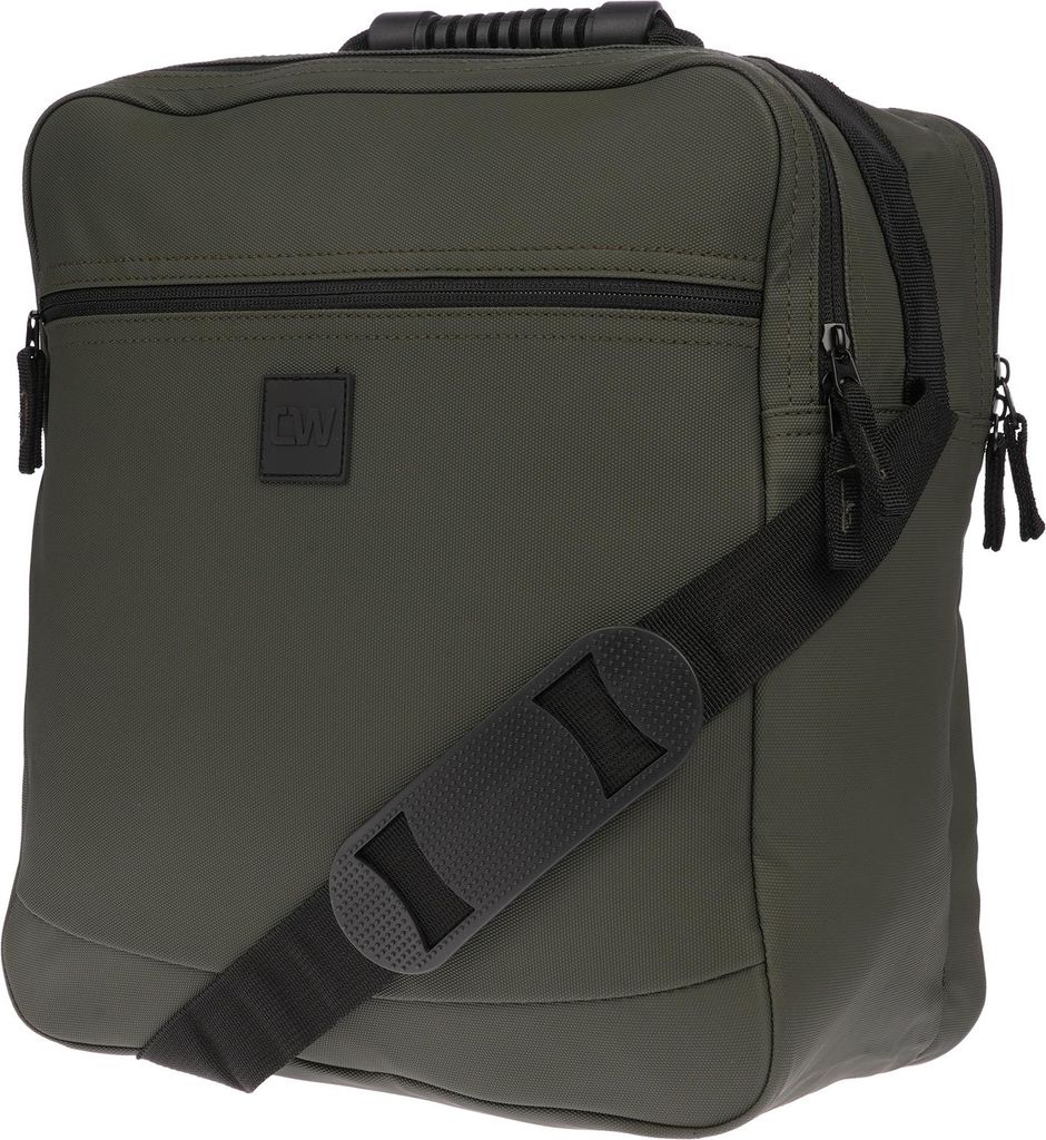 Herren Flugbegleiter Umhängetasche Tasche Arbeitstasche Herrentasche Messenger Hochformat Olive