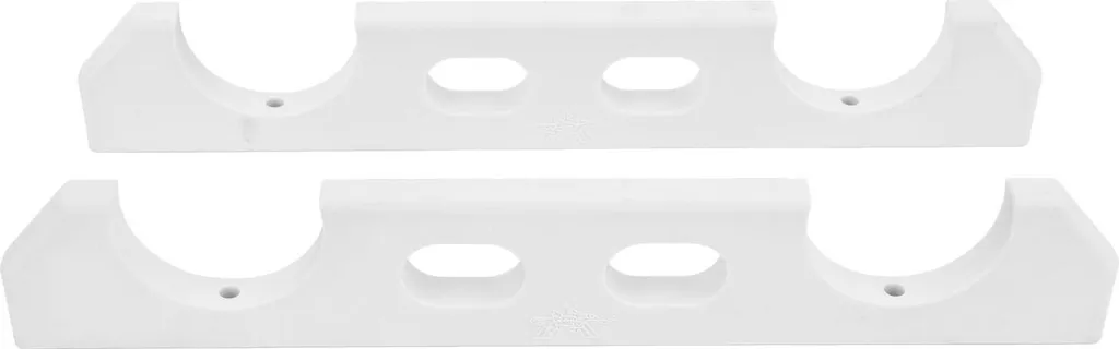 Support canne à pêche inox anti-corrosion : fixez 2 cannes sans risque