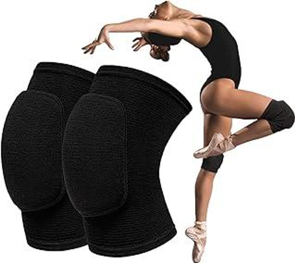Knieschoner, Verdickter Schwamm Knieschoner Volleyball, Elastizität Volleyball Knieschoner, Knieschoner Tanzen, für Sport Fußball Handball Tanze...
