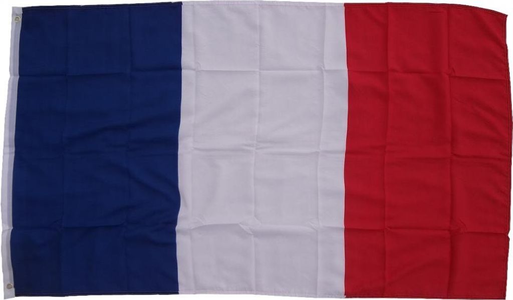Bandiera Francia 90 x 150 cm con 2 occhielli 100g/m² peso Immagine del prodotto 