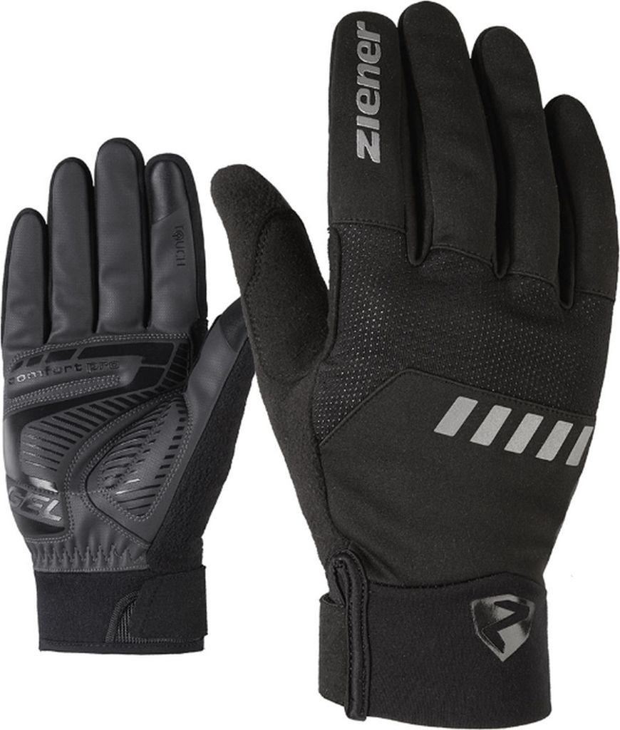 Ziener Herren Fahrradhandschuh Handschuh Bikehandschuh DALLEN Touch Bike Glove, Farbe:Schwarz, Größe:10, Artikel:-12 black